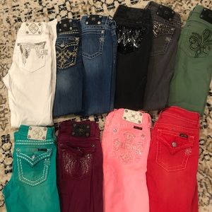 Miss Me skinny jeans Size 27 lot of 10